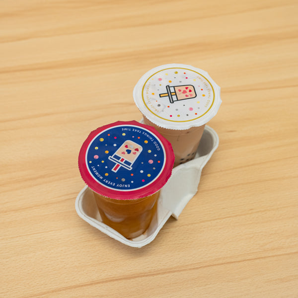 2 Paper Cup Tray with Drinks view 5