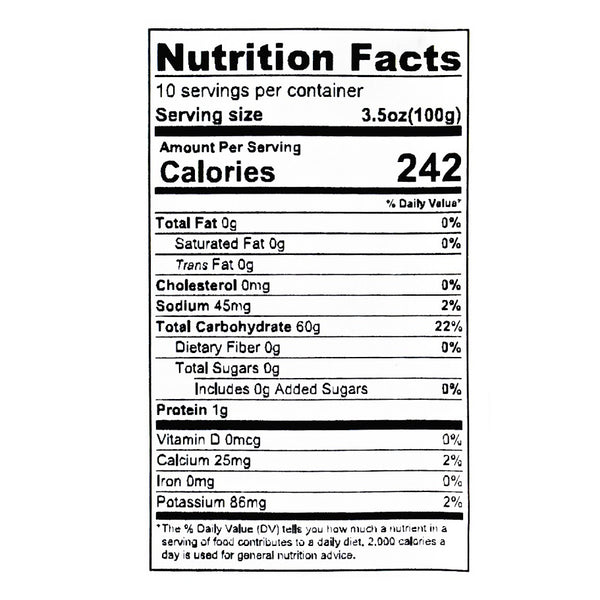 nutrition facts