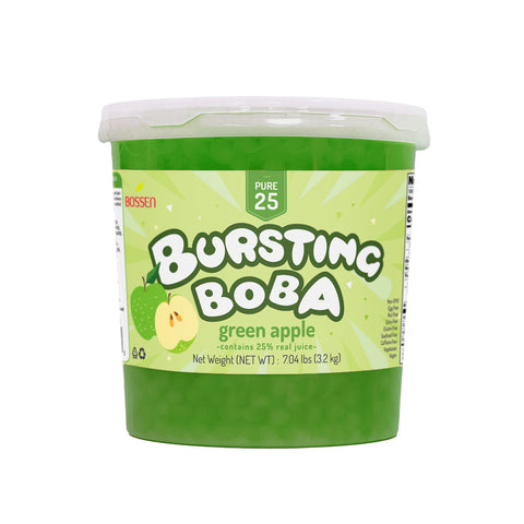 Green Apple Bursting Boba® Pure25 Boba - Bossen
