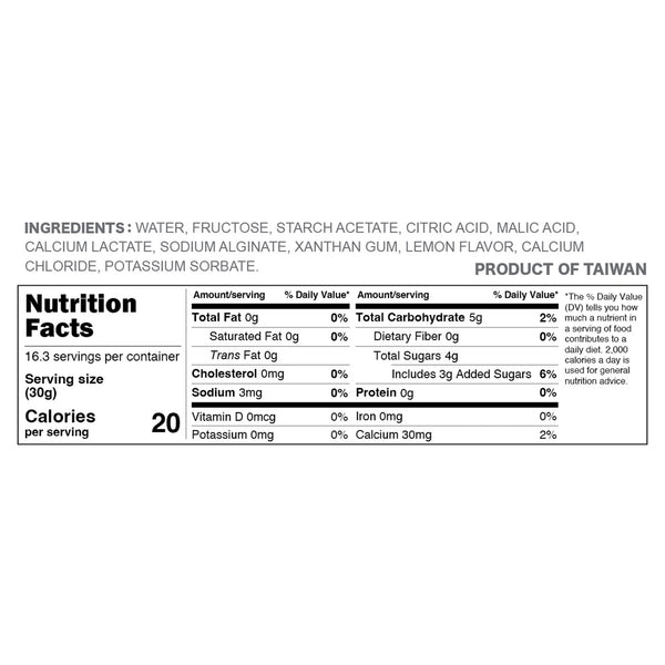 nutrition facts