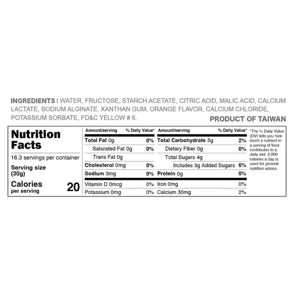 nutrition facts