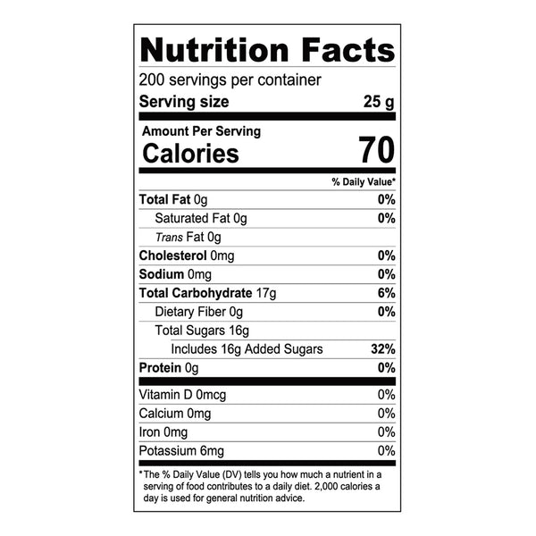 nutrition facts