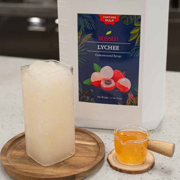 Lychee Premium Syrup in Smoothie view 2