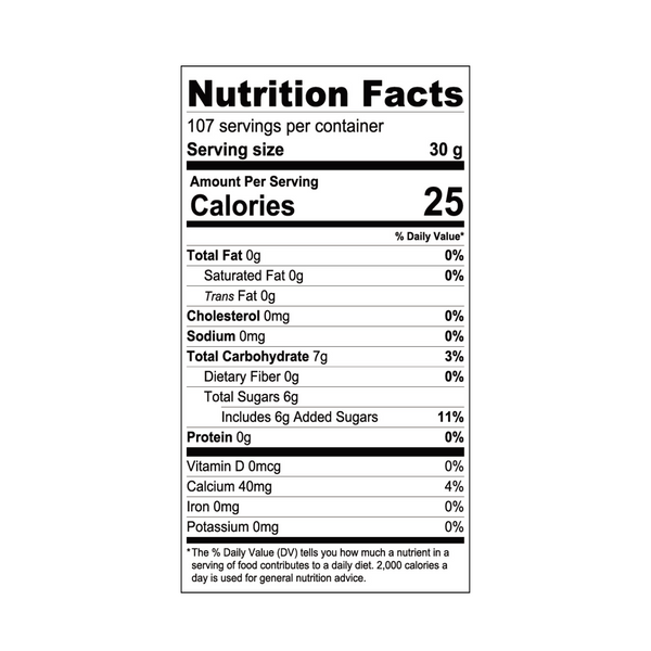 Soda Boba Nutrition Facts