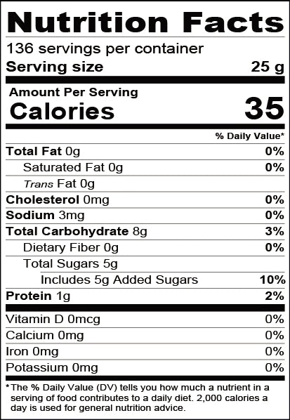 canned red bean - nutrition facts