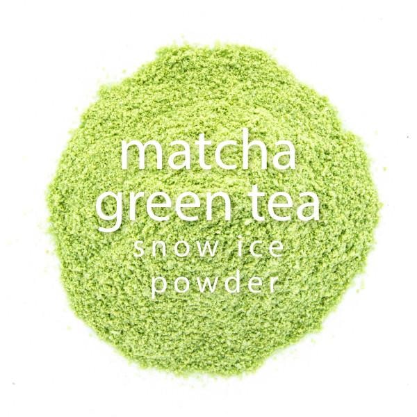 Matcha Green Tea Snow Ice Powder closeup view 2
