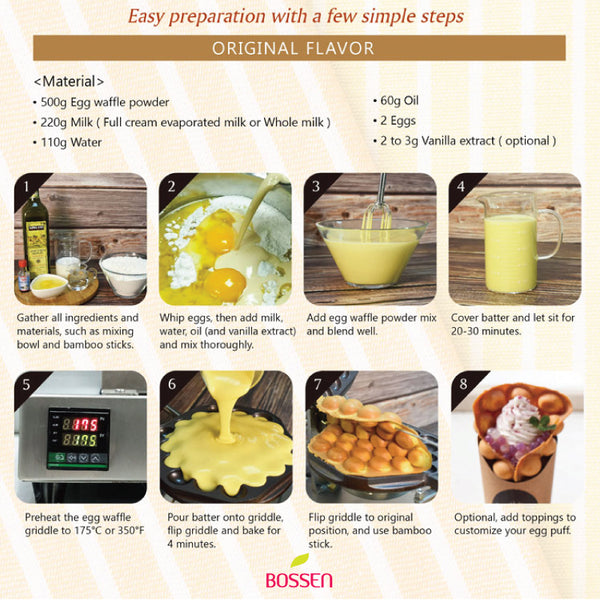 Egg Waffle powder recipe view 6