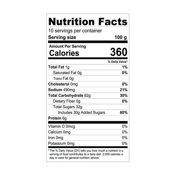 Waffle Powder Nutrition Facts