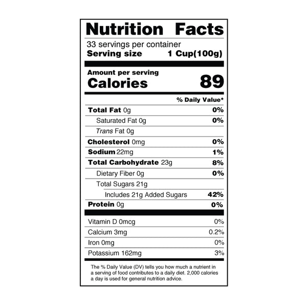 Agar Jelly nutrition facts