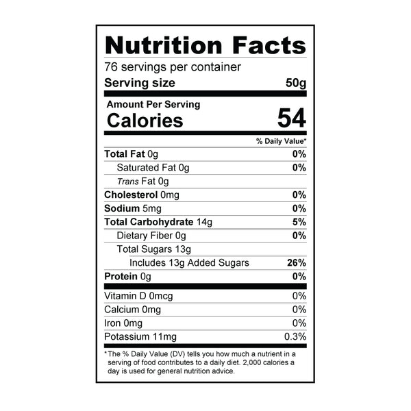 strawberry jelly nutrition facts