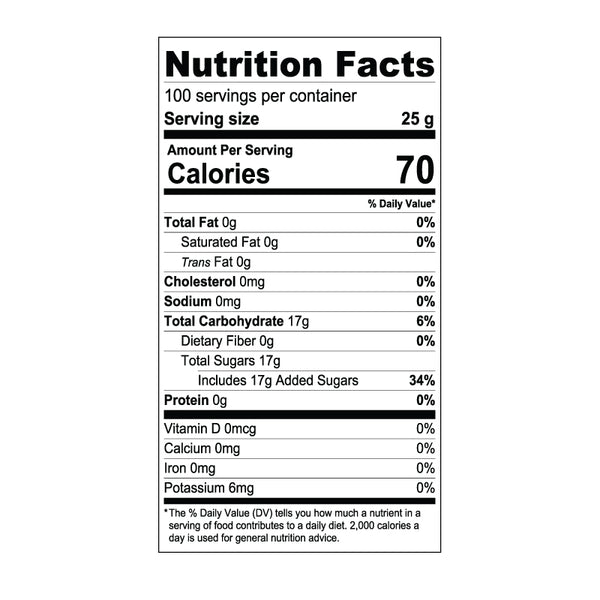 Pineapple Syrup Nutrition Facts