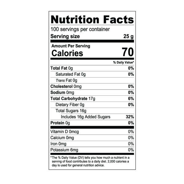 Red Guava Syrup Nutrition Facts