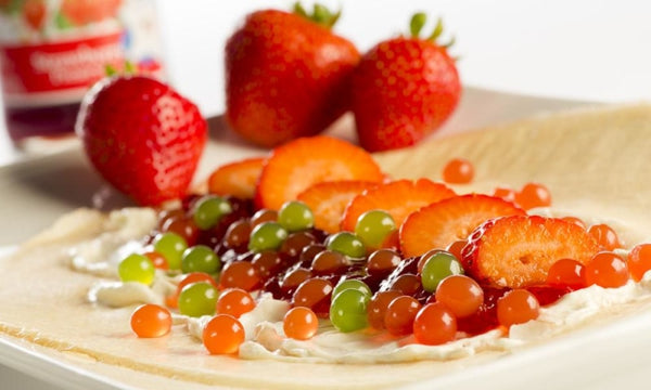 Strawberry Bursting Boba® Pure 25 on a crepe - BossenStore.com - 1 view 4