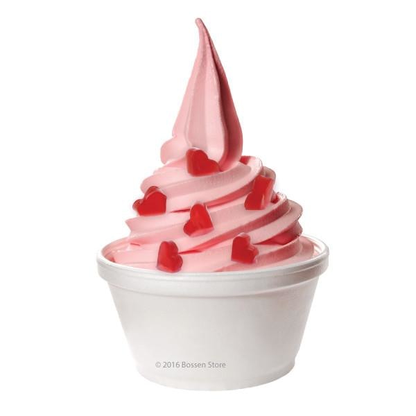 Bossen Strawberry Heart Jelly on yogurt view 4