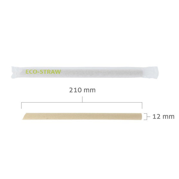 Eco-Friendly Boba Straws, Individually Wrapped, Bamboo Straws