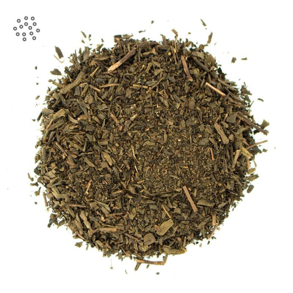 Ground Hojicha Tea closeup view 2