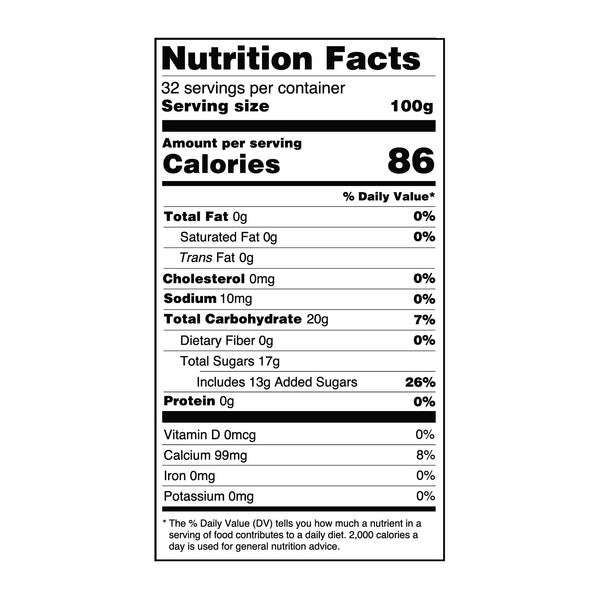 Yogurt Bursting Boba - nutrition facts