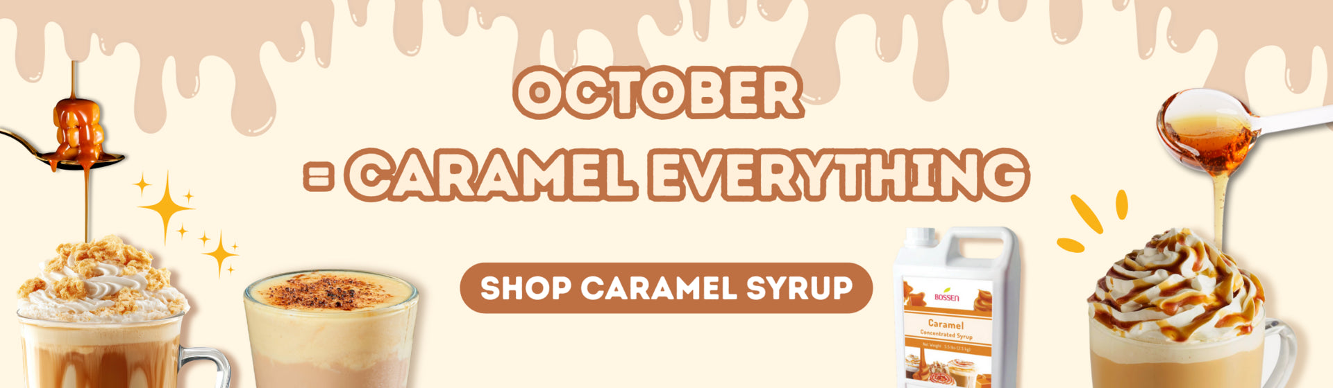 October = Caramel Everything. Shop Caramel Syrup