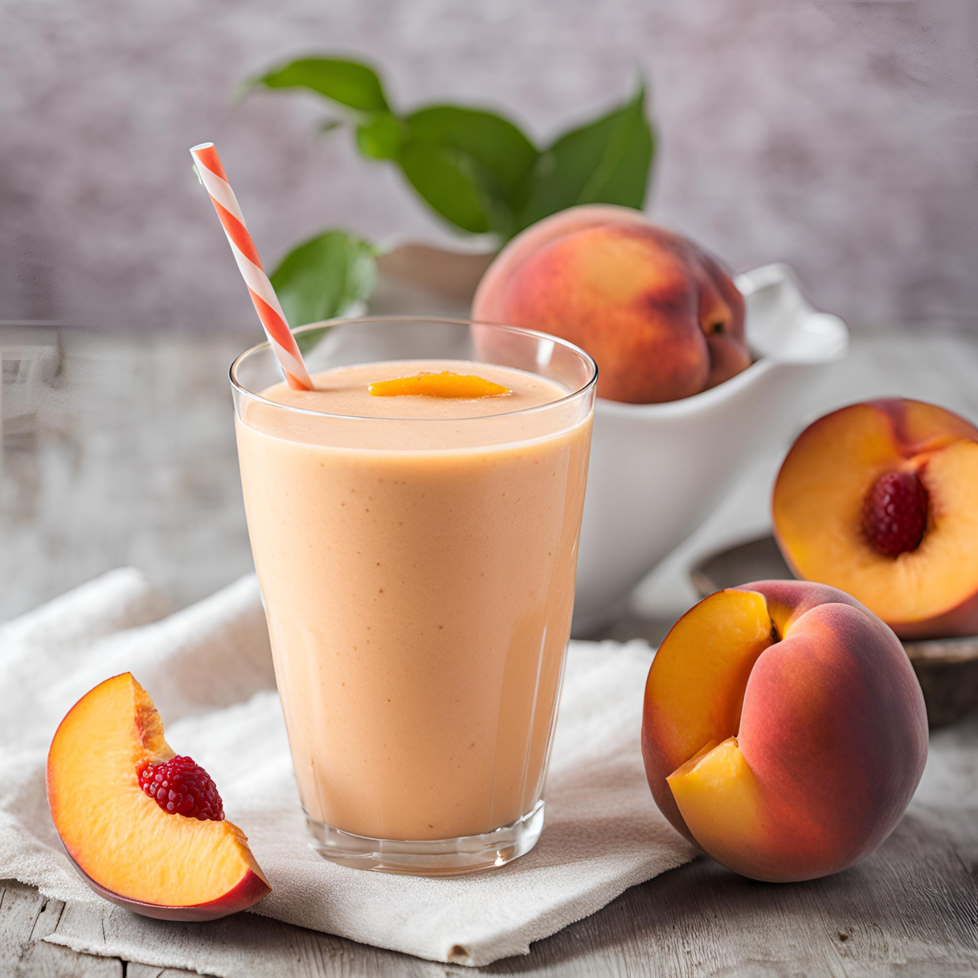 RECIPE: Peach Snow Bubble Tea