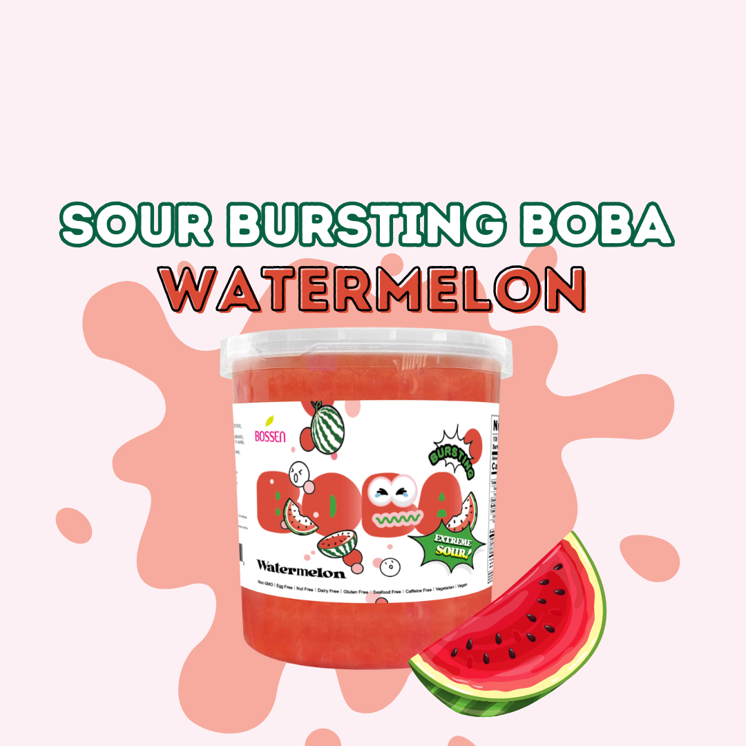 Sour Bursting Boba Watermelon!