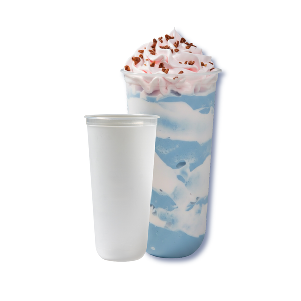 22oz / 660ml Frosted Matte PP Cups – Injection Molded, 90mm (500 pcs) view 1