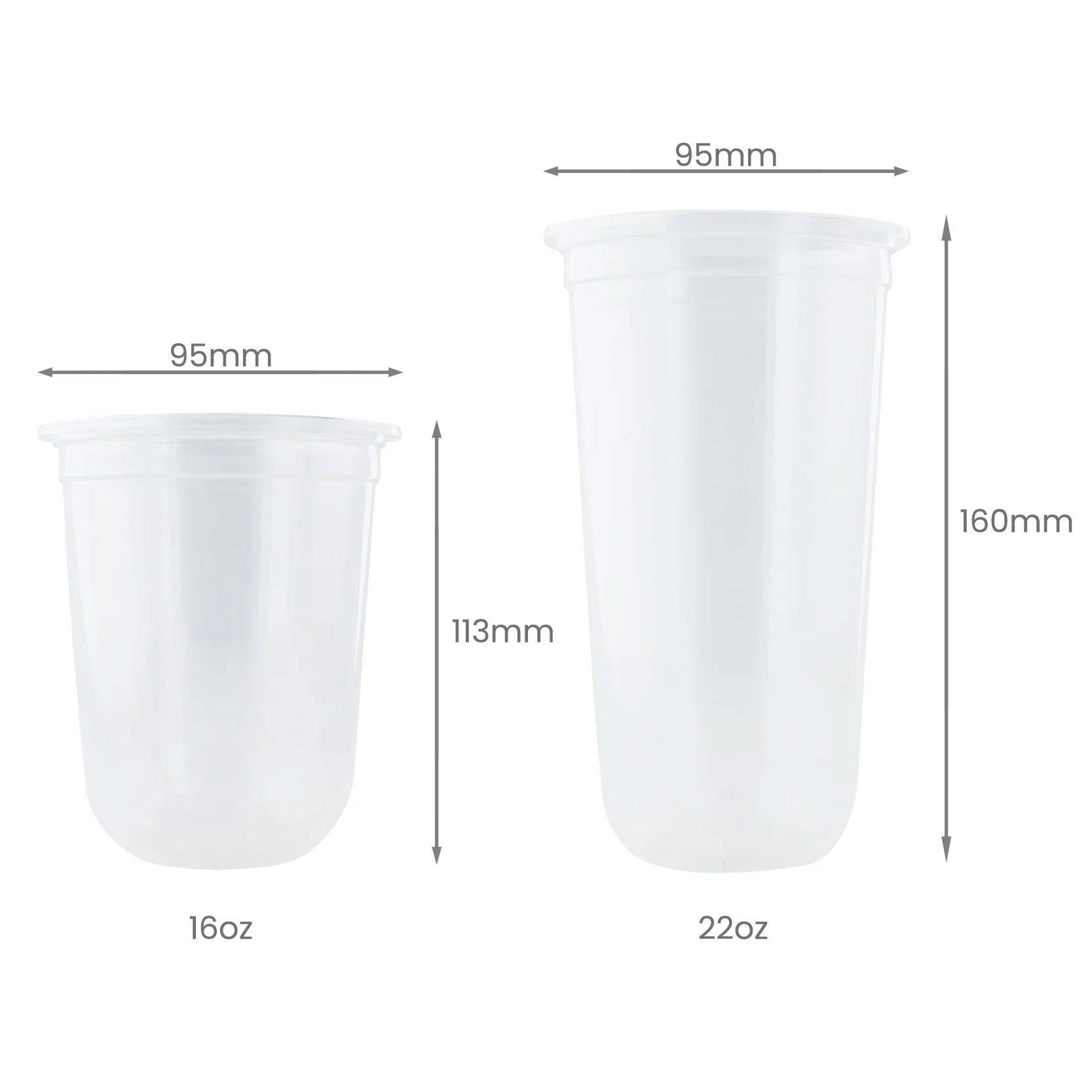 16 OZ DELI CONTAINERS POLYPROPYLENE 500CT VC 16