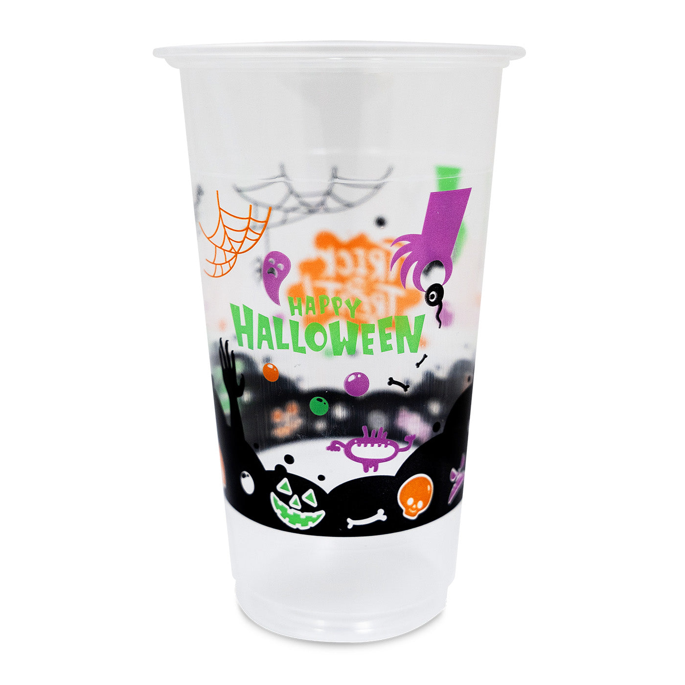 Disposable Large Paper Cup with Lids Straws Printed Refresh - For  Milkshakes Cold Drinks 22 oz