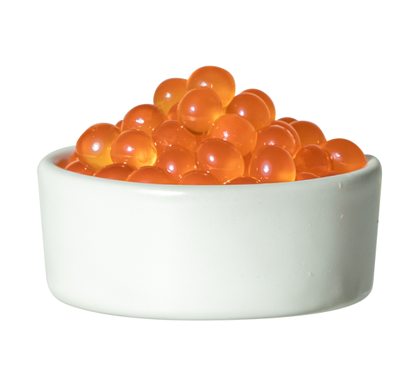 Orange Sunburst Bliss Soda Bursting Boba in a cup view 4