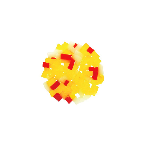 Rainbow Jelly placed on a white background view 2