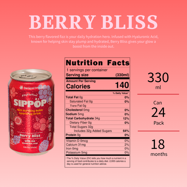 Sippop™ Berry Bliss - Sparkling Beverage with Bursting Boba view 5