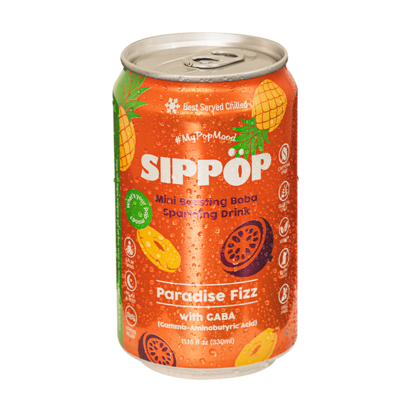Sippop Paradise Fizz can on a white background view 1