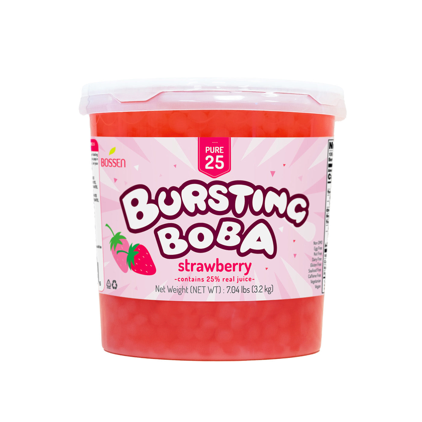 Bossen 7.26 lb. Pure25 Strawberry Bursting Boba