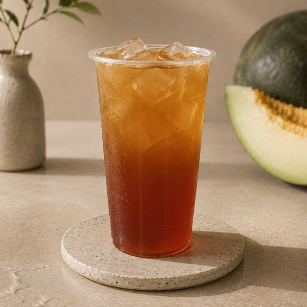 Spring Oolong Tea Drink Image set against a stone background view 4