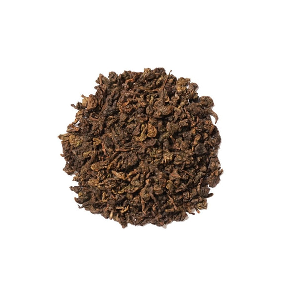 Spring Oolong Loose leaf set against a white background view 1