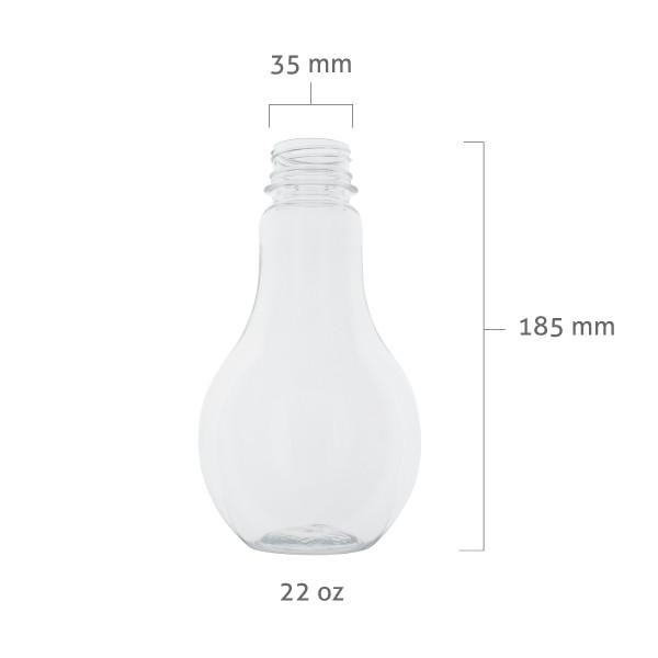 PET Lightbulb Cup for Bubble Tea view 2