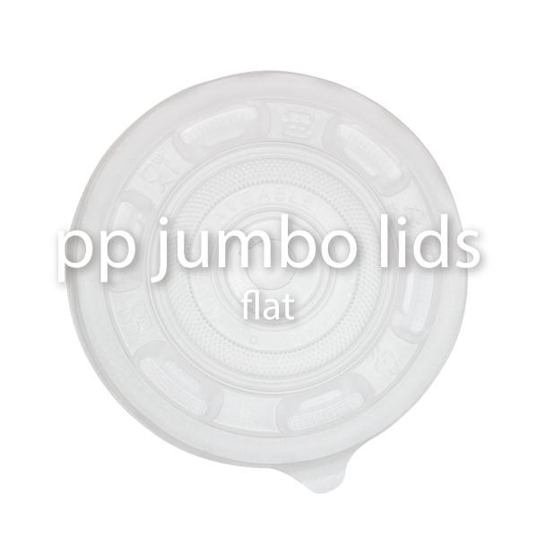 Jumbo Cup Flat Lids (120MM) - BossenStore.com
 - 1 view 2