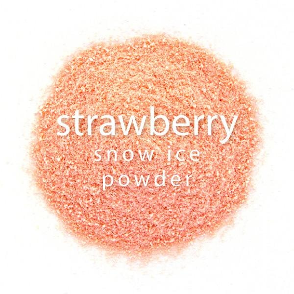 Strawberry Snow Ice Powder closeup view 2