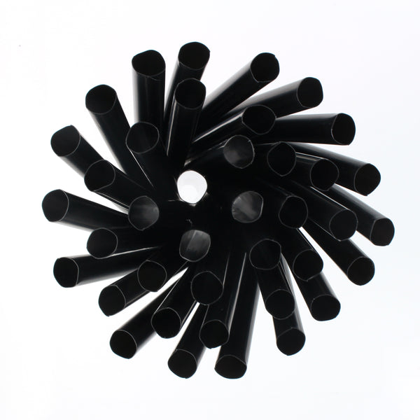 Extra Long Boba Black Plastic Straws view 2
