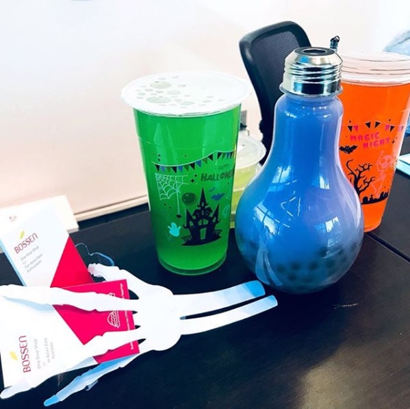 PET Lightbulb Cup with Lid for Bubble Tea halloween sample view 4