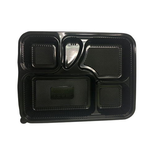 5 Compartment Microwaveable Lunch Box (200 pcs / Case)