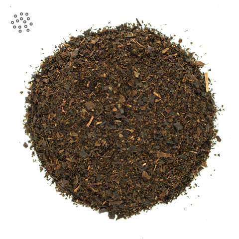 Ground Earl Grey Tea closeup
