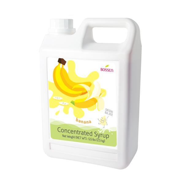 Banana Syrup  bottle older design view 2