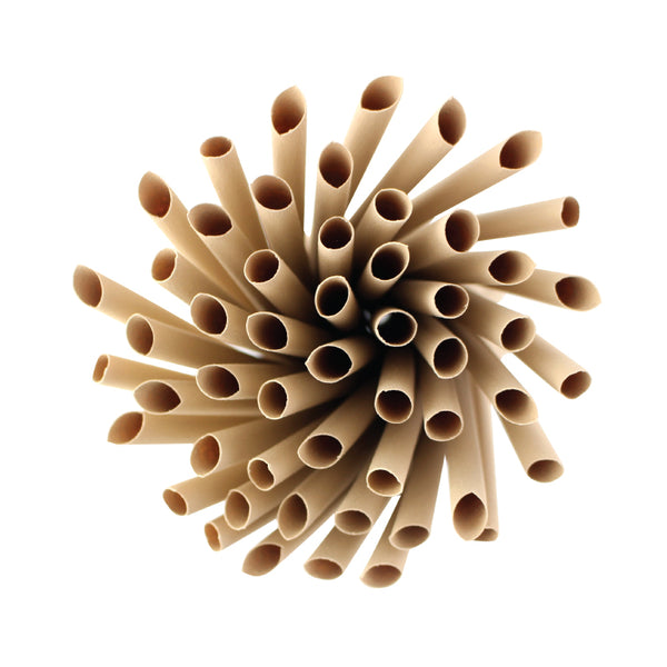Eco-Friendly Straws, 8mm Paper Wrapped (21cm) top view view 2