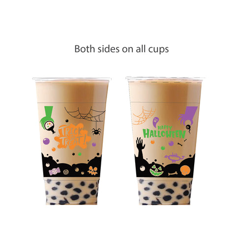 PP Plastic Q Cups, Bubble Tea, Cups & Straws