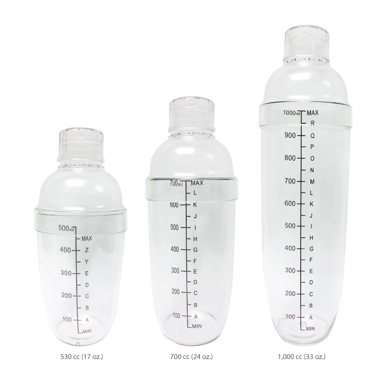 Cocktail Shaker for Iced Coffee, Tea, Cocktails , Clear, 530ml