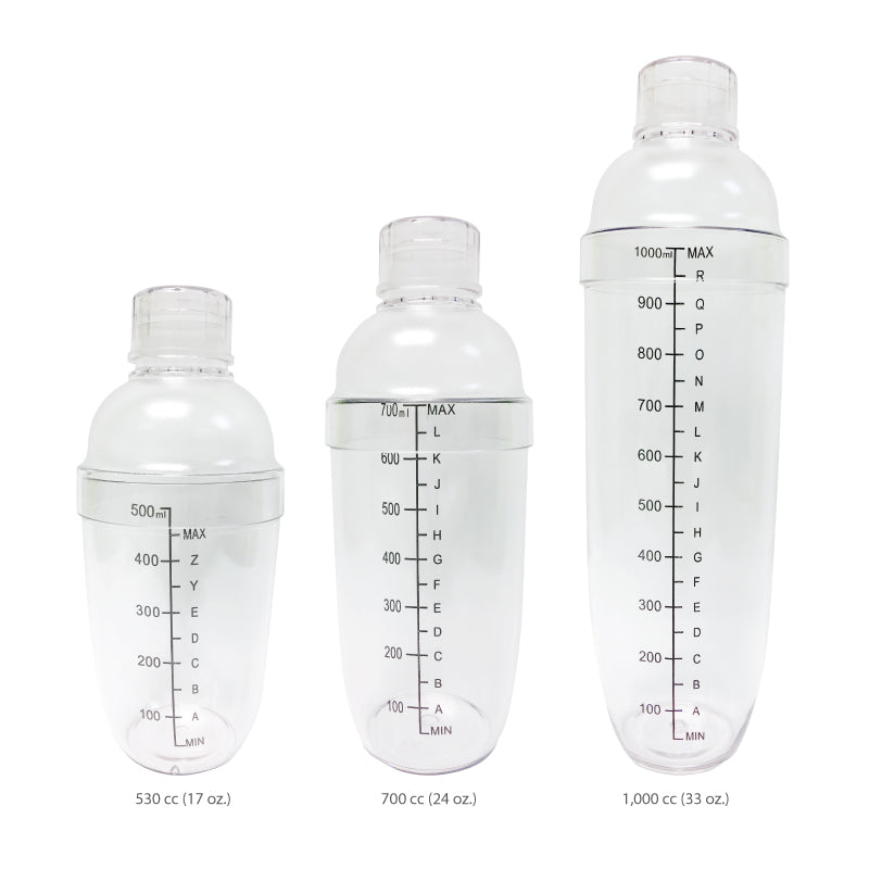 Plastic Cocktail Shaker Drink Wine Mixer Boba Tea Shaker 530ml