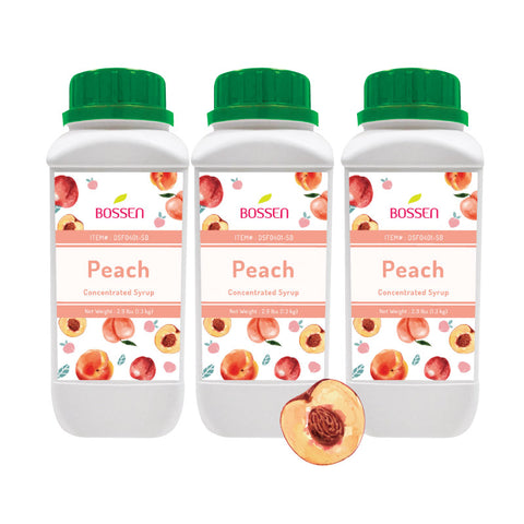 Peach Syrup | Box of 3 Small Bottles