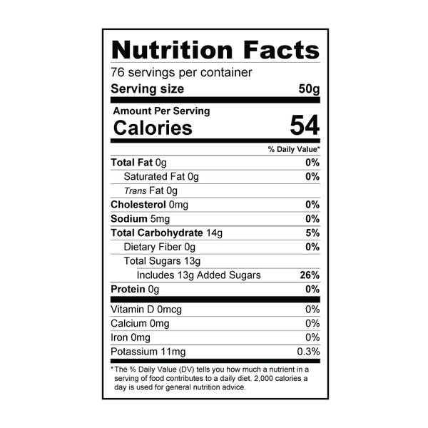 strawberry heart jelly nutrition facts