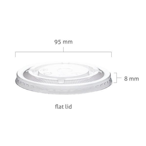 PP Cup Lids (Flat / Dome) (95mm) - BossenStore.com
 - 3