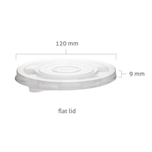 Jumbo Cup Flat Lids (120MM) - BossenStore.com
 - 2 view 1